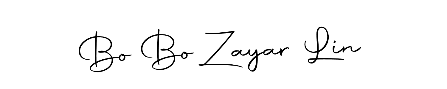How to make Bo Bo Zayar Lin signature? Autography-DOLnW is a professional autograph style. Create handwritten signature for Bo Bo Zayar Lin name. Bo Bo Zayar Lin signature style 10 images and pictures png