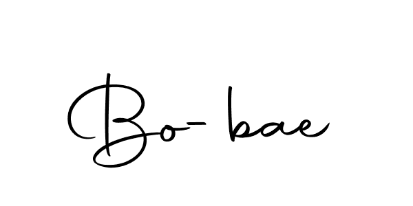 You should practise on your own different ways (Autography-DOLnW) to write your name (Bo-bae) in signature. don't let someone else do it for you. Bo-bae signature style 10 images and pictures png