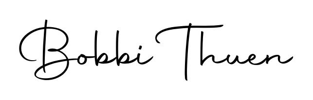 The best way (Autography-DOLnW) to make a short signature is to pick only two or three words in your name. For converting this name Bobbi Thuen. Bobbi Thuen signature style 10 images and pictures png