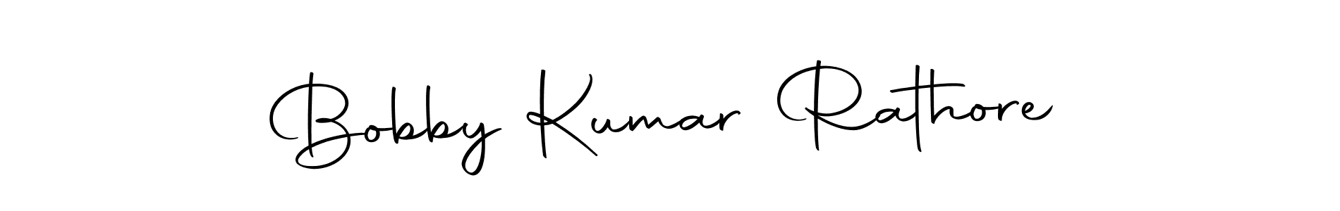 How to make Bobby Kumar Rathore name signature. Use Autography-DOLnW style for creating short signs online. This is the latest handwritten sign. Bobby Kumar Rathore signature style 10 images and pictures png