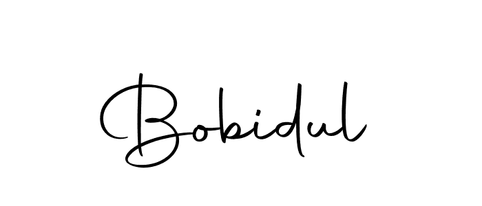 You should practise on your own different ways (Autography-DOLnW) to write your name (Bobidul) in signature. don't let someone else do it for you. Bobidul signature style 10 images and pictures png