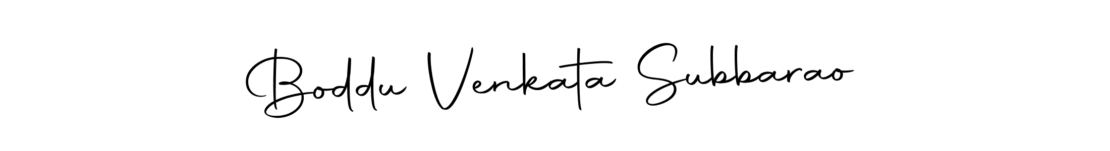 How to make Boddu Venkata Subbarao name signature. Use Autography-DOLnW style for creating short signs online. This is the latest handwritten sign. Boddu Venkata Subbarao signature style 10 images and pictures png