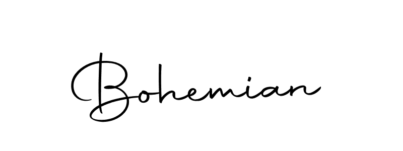 Make a beautiful signature design for name Bohemian. With this signature (Autography-DOLnW) style, you can create a handwritten signature for free. Bohemian signature style 10 images and pictures png