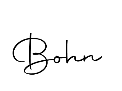 Create a beautiful signature design for name Bohn. With this signature (Autography-DOLnW) fonts, you can make a handwritten signature for free. Bohn signature style 10 images and pictures png