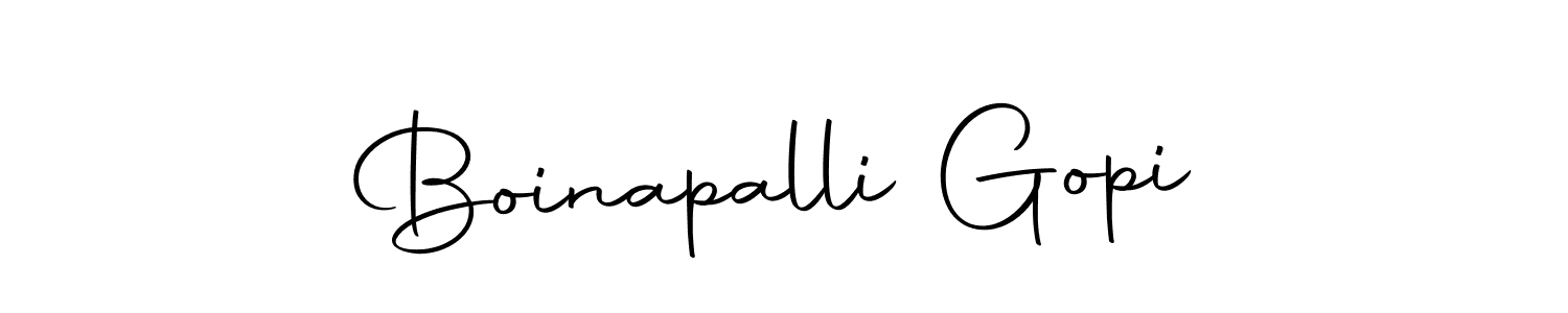 Create a beautiful signature design for name Boinapalli Gopi. With this signature (Autography-DOLnW) fonts, you can make a handwritten signature for free. Boinapalli Gopi signature style 10 images and pictures png
