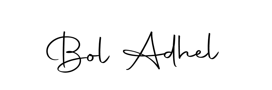 Design your own signature with our free online signature maker. With this signature software, you can create a handwritten (Autography-DOLnW) signature for name Bol Adhel. Bol Adhel signature style 10 images and pictures png