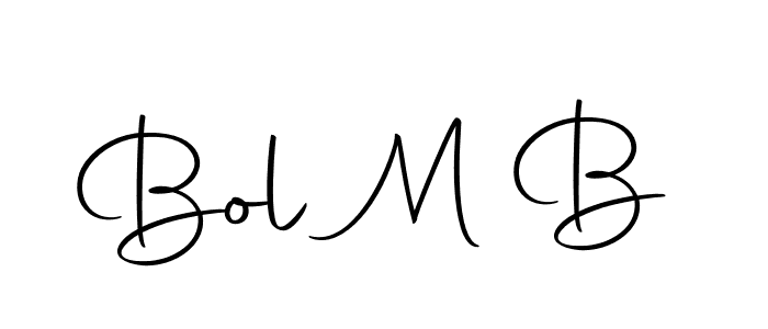 How to make Bol M B name signature. Use Autography-DOLnW style for creating short signs online. This is the latest handwritten sign. Bol M B signature style 10 images and pictures png