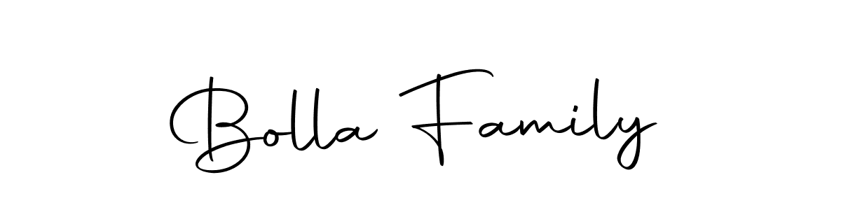 Make a short Bolla Family signature style. Manage your documents anywhere anytime using Autography-DOLnW. Create and add eSignatures, submit forms, share and send files easily. Bolla Family signature style 10 images and pictures png