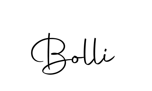 Design your own signature with our free online signature maker. With this signature software, you can create a handwritten (Autography-DOLnW) signature for name Bolli. Bolli signature style 10 images and pictures png