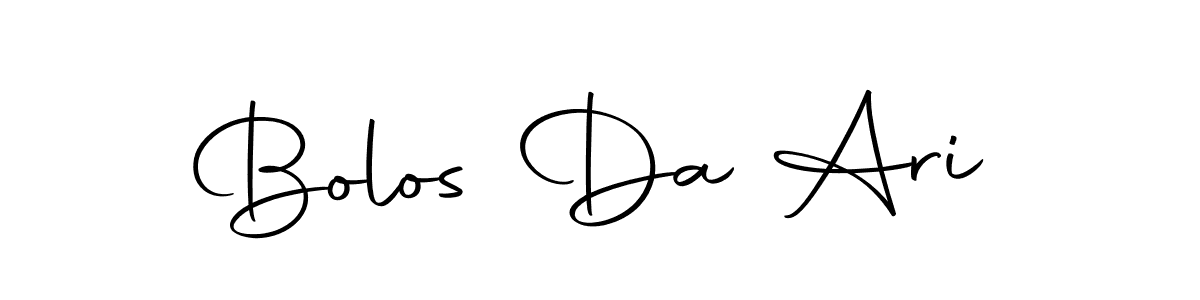 How to make Bolos Da Ari name signature. Use Autography-DOLnW style for creating short signs online. This is the latest handwritten sign. Bolos Da Ari signature style 10 images and pictures png