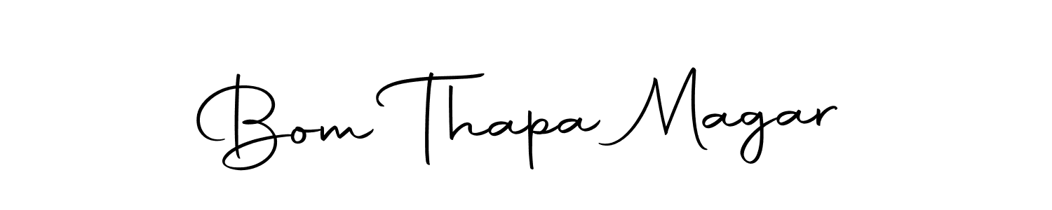 You should practise on your own different ways (Autography-DOLnW) to write your name (Bom Thapa Magar) in signature. don't let someone else do it for you. Bom Thapa Magar signature style 10 images and pictures png