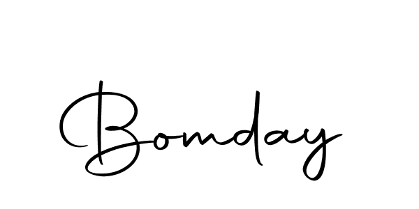 Make a beautiful signature design for name Bomday. With this signature (Autography-DOLnW) style, you can create a handwritten signature for free. Bomday signature style 10 images and pictures png