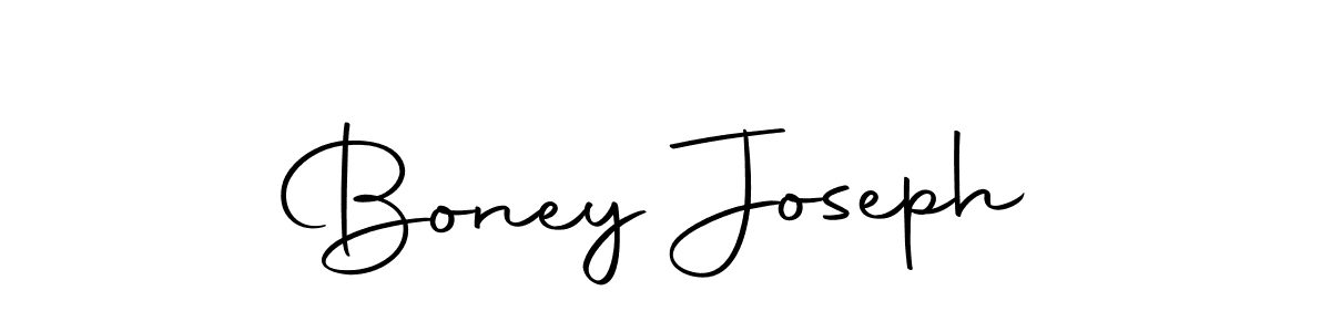 Design your own signature with our free online signature maker. With this signature software, you can create a handwritten (Autography-DOLnW) signature for name Boney Joseph. Boney Joseph signature style 10 images and pictures png