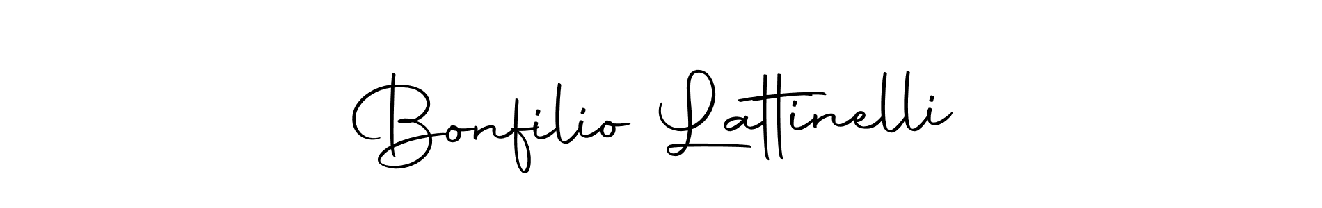 How to make Bonfilio Lattinelli name signature. Use Autography-DOLnW style for creating short signs online. This is the latest handwritten sign. Bonfilio Lattinelli signature style 10 images and pictures png