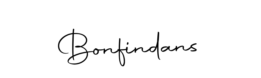 Make a beautiful signature design for name Bonfindans. With this signature (Autography-DOLnW) style, you can create a handwritten signature for free. Bonfindans signature style 10 images and pictures png