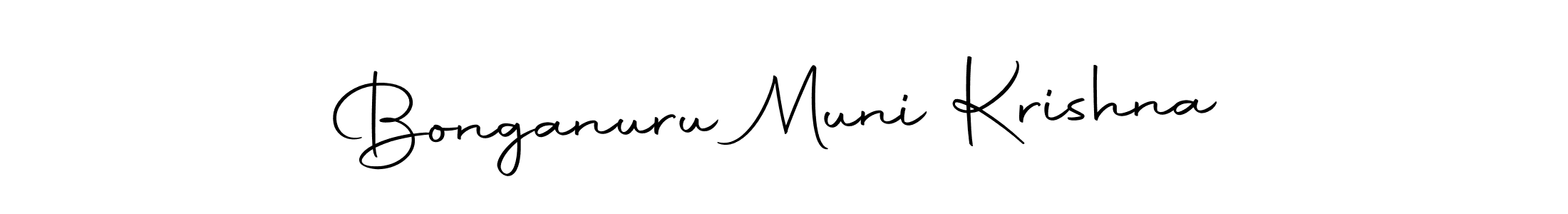 Make a beautiful signature design for name Bonganuru Muni Krishna. With this signature (Autography-DOLnW) style, you can create a handwritten signature for free. Bonganuru Muni Krishna signature style 10 images and pictures png