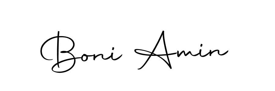 Design your own signature with our free online signature maker. With this signature software, you can create a handwritten (Autography-DOLnW) signature for name Boni Amin. Boni Amin signature style 10 images and pictures png