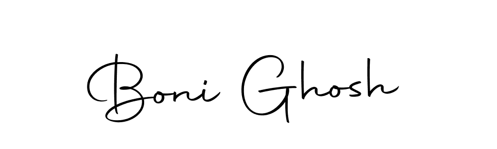 Create a beautiful signature design for name Boni Ghosh. With this signature (Autography-DOLnW) fonts, you can make a handwritten signature for free. Boni Ghosh signature style 10 images and pictures png