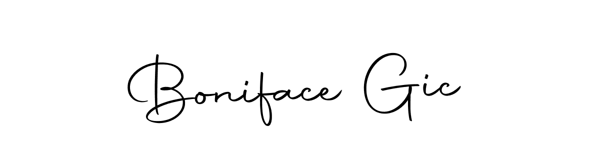 Boniface Gic stylish signature style. Best Handwritten Sign (Autography-DOLnW) for my name. Handwritten Signature Collection Ideas for my name Boniface Gic. Boniface Gic signature style 10 images and pictures png