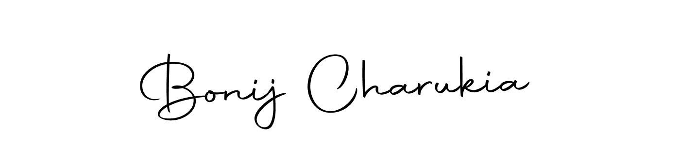Make a beautiful signature design for name Bonij Charukia. With this signature (Autography-DOLnW) style, you can create a handwritten signature for free. Bonij Charukia signature style 10 images and pictures png