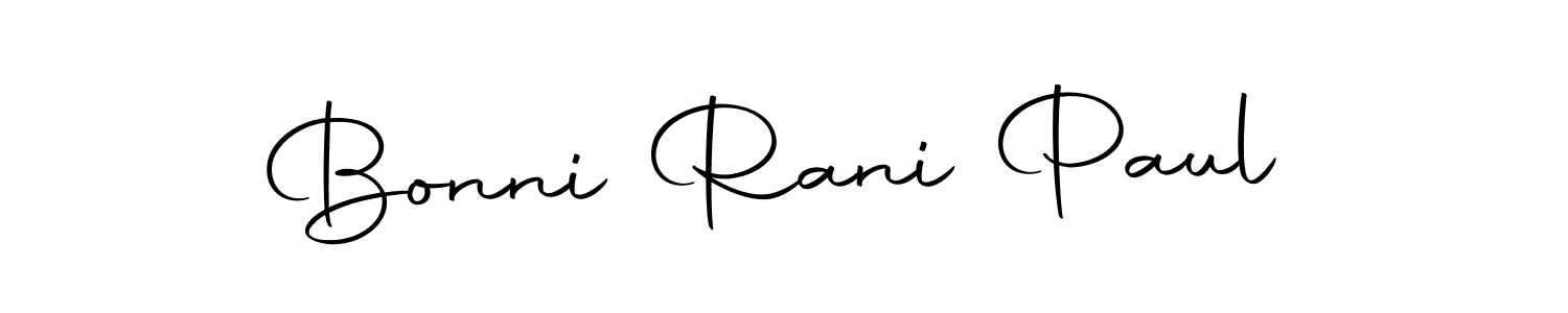 Use a signature maker to create a handwritten signature online. With this signature software, you can design (Autography-DOLnW) your own signature for name Bonni Rani Paul. Bonni Rani Paul signature style 10 images and pictures png