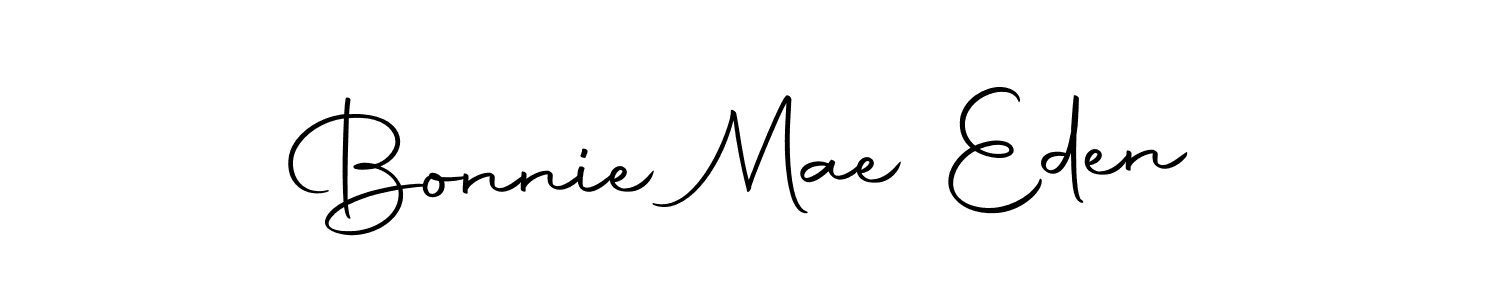 Make a short Bonnie Mae Eden signature style. Manage your documents anywhere anytime using Autography-DOLnW. Create and add eSignatures, submit forms, share and send files easily. Bonnie Mae Eden signature style 10 images and pictures png