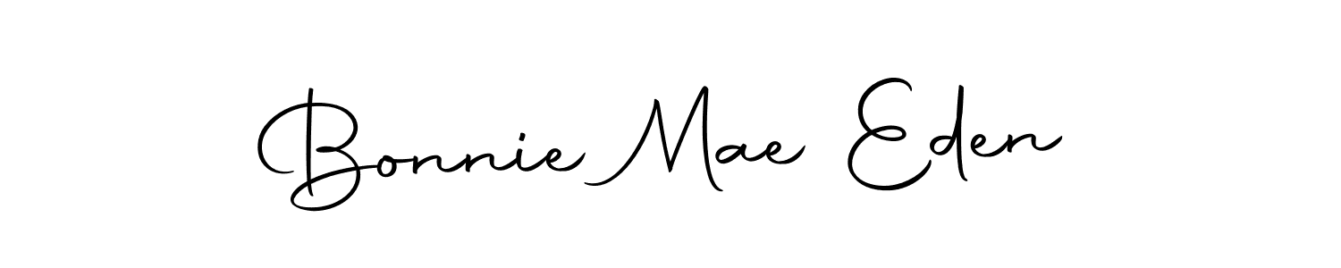 Make a short Bonnie Mae Eden signature style. Manage your documents anywhere anytime using Autography-DOLnW. Create and add eSignatures, submit forms, share and send files easily. Bonnie Mae Eden signature style 10 images and pictures png