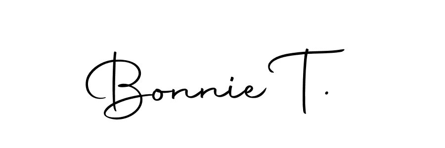 The best way (Autography-DOLnW) to make a short signature is to pick only two or three words in your name. The name Bonnie T. include a total of six letters. For converting this name. Bonnie T. signature style 10 images and pictures png