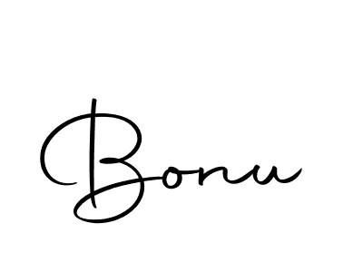 Design your own signature with our free online signature maker. With this signature software, you can create a handwritten (Autography-DOLnW) signature for name Bonu. Bonu signature style 10 images and pictures png