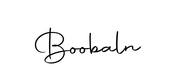 Design your own signature with our free online signature maker. With this signature software, you can create a handwritten (Autography-DOLnW) signature for name Boobaln. Boobaln signature style 10 images and pictures png