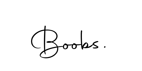 Make a beautiful signature design for name Boobs.. With this signature (Autography-DOLnW) style, you can create a handwritten signature for free. Boobs. signature style 10 images and pictures png