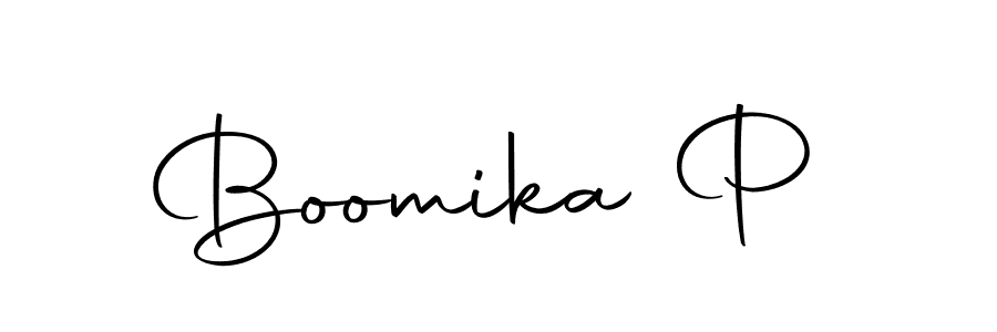 Make a beautiful signature design for name Boomika P. Use this online signature maker to create a handwritten signature for free. Boomika P signature style 10 images and pictures png