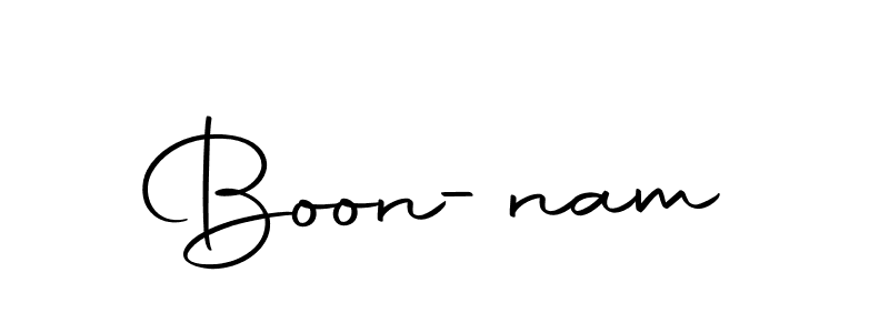 Make a beautiful signature design for name Boon-nam. Use this online signature maker to create a handwritten signature for free. Boon-nam signature style 10 images and pictures png