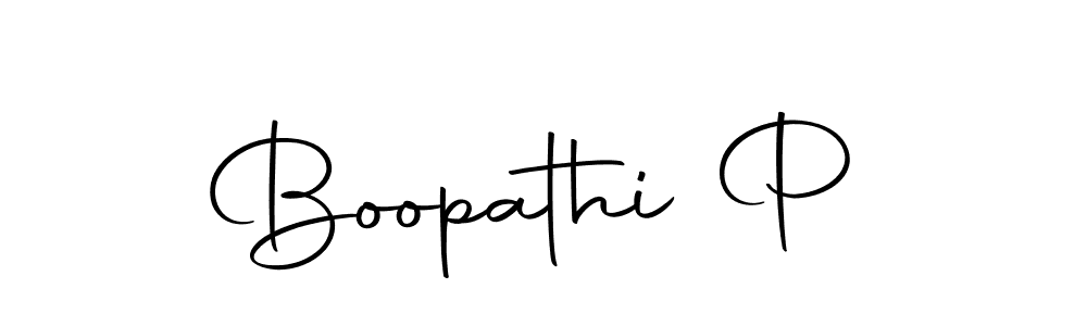 Make a beautiful signature design for name Boopathi P. With this signature (Autography-DOLnW) style, you can create a handwritten signature for free. Boopathi P signature style 10 images and pictures png