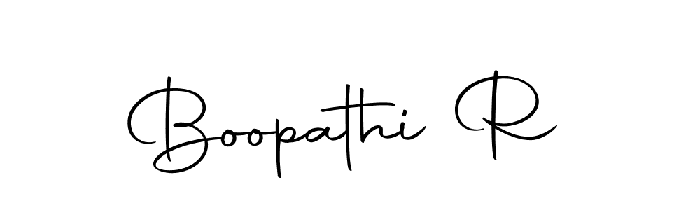 Create a beautiful signature design for name Boopathi R. With this signature (Autography-DOLnW) fonts, you can make a handwritten signature for free. Boopathi R signature style 10 images and pictures png