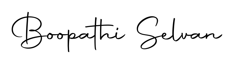 This is the best signature style for the Boopathi Selvan name. Also you like these signature font (Autography-DOLnW). Mix name signature. Boopathi Selvan signature style 10 images and pictures png