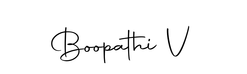 Use a signature maker to create a handwritten signature online. With this signature software, you can design (Autography-DOLnW) your own signature for name Boopathi V. Boopathi V signature style 10 images and pictures png