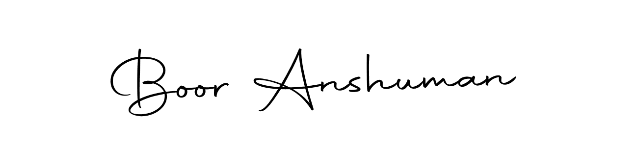 Make a beautiful signature design for name Boor Anshuman. With this signature (Autography-DOLnW) style, you can create a handwritten signature for free. Boor Anshuman signature style 10 images and pictures png