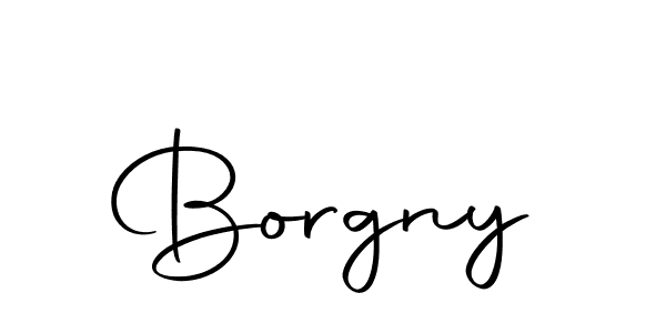 Create a beautiful signature design for name Borgny. With this signature (Autography-DOLnW) fonts, you can make a handwritten signature for free. Borgny signature style 10 images and pictures png