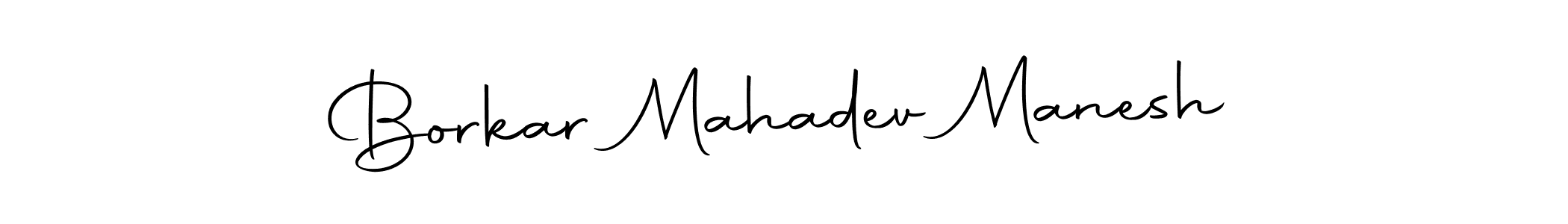 Create a beautiful signature design for name Borkar Mahadev Manesh. With this signature (Autography-DOLnW) fonts, you can make a handwritten signature for free. Borkar Mahadev Manesh signature style 10 images and pictures png