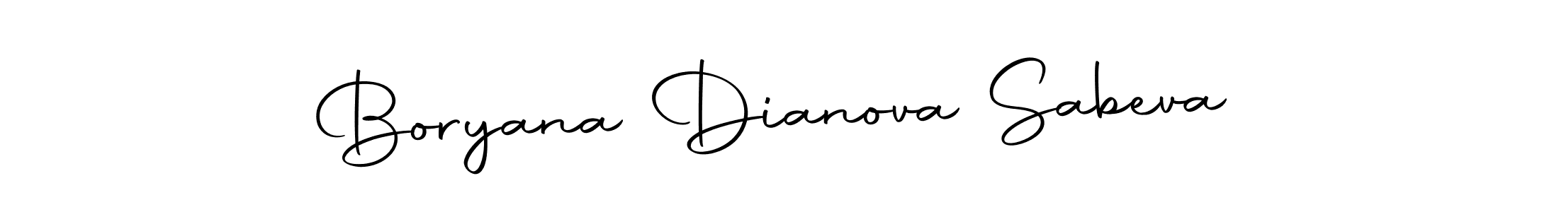 Make a beautiful signature design for name Boryana Dianova Sabeva. Use this online signature maker to create a handwritten signature for free. Boryana Dianova Sabeva signature style 10 images and pictures png