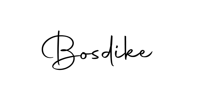 Use a signature maker to create a handwritten signature online. With this signature software, you can design (Autography-DOLnW) your own signature for name Bosdike. Bosdike signature style 10 images and pictures png