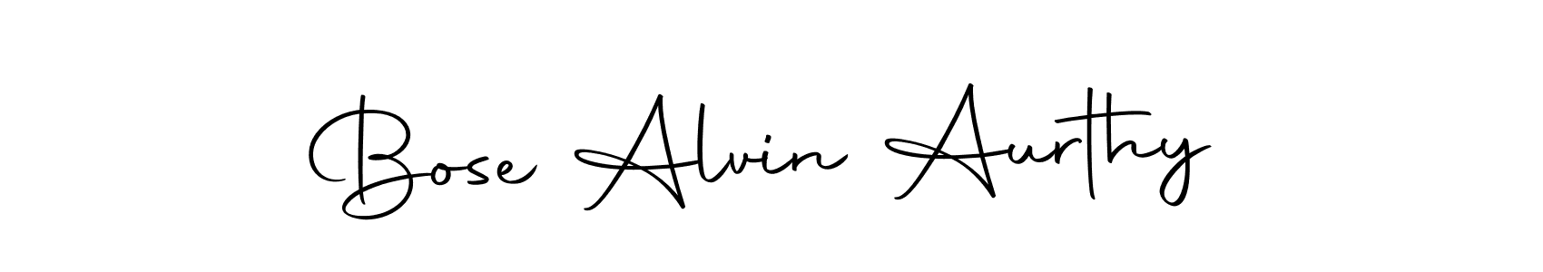 Design your own signature with our free online signature maker. With this signature software, you can create a handwritten (Autography-DOLnW) signature for name Bose Alvin Aurthy. Bose Alvin Aurthy signature style 10 images and pictures png