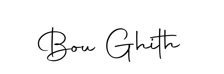 How to make Bou Ghith name signature. Use Autography-DOLnW style for creating short signs online. This is the latest handwritten sign. Bou Ghith signature style 10 images and pictures png