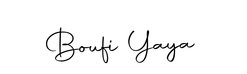 Use a signature maker to create a handwritten signature online. With this signature software, you can design (Autography-DOLnW) your own signature for name Boufi Yaya. Boufi Yaya signature style 10 images and pictures png