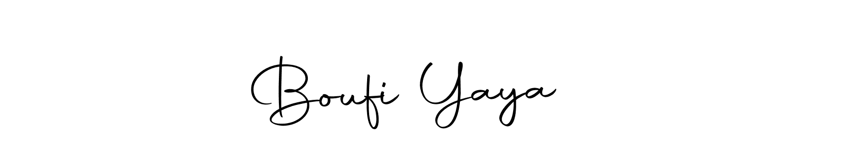 You should practise on your own different ways (Autography-DOLnW) to write your name (Boufi Yaya ❤️) in signature. don't let someone else do it for you. Boufi Yaya ❤️ signature style 10 images and pictures png