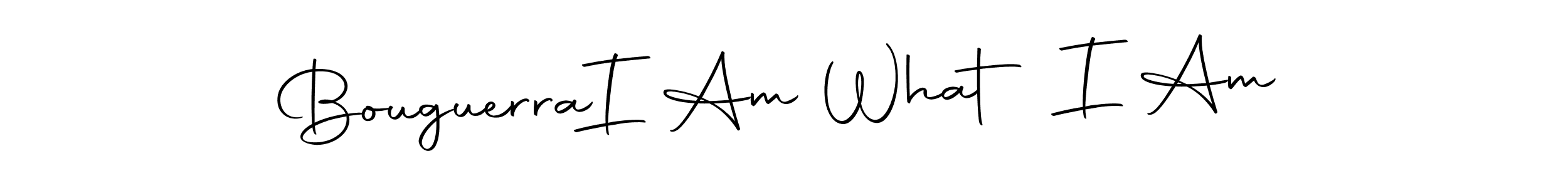 How to make Bouguerra  I Am What I Am name signature. Use Autography-DOLnW style for creating short signs online. This is the latest handwritten sign. Bouguerra  I Am What I Am signature style 10 images and pictures png