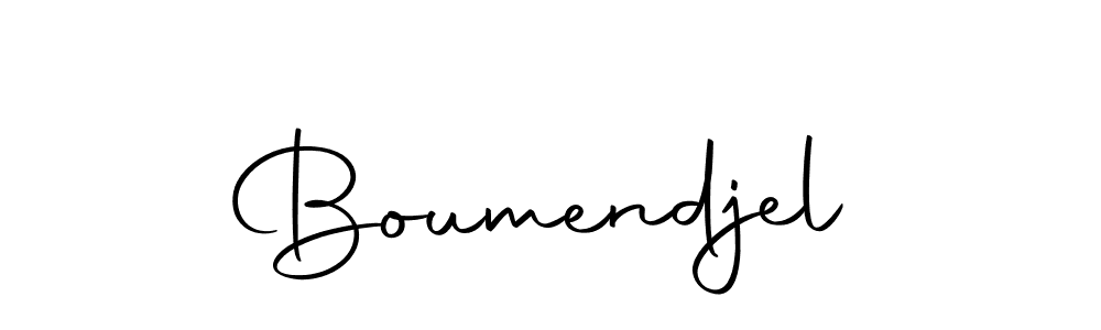 Make a beautiful signature design for name Boumendjel. With this signature (Autography-DOLnW) style, you can create a handwritten signature for free. Boumendjel signature style 10 images and pictures png