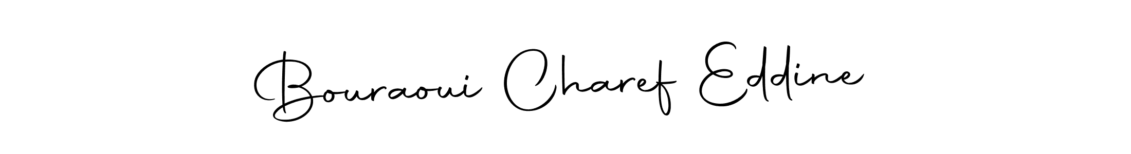 Make a beautiful signature design for name Bouraoui Charef Eddine. With this signature (Autography-DOLnW) style, you can create a handwritten signature for free. Bouraoui Charef Eddine signature style 10 images and pictures png