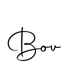 How to make Bov signature? Autography-DOLnW is a professional autograph style. Create handwritten signature for Bov name. Bov signature style 10 images and pictures png
